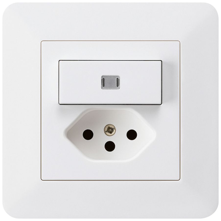 Combinazione luminosa INC 3/1P+T13 bianco kallysto.trend