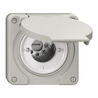 NUP-Drehschalter NEVO, 0/4L, ohne Zylinder, KS, 0-1-0-1, lichtgrau