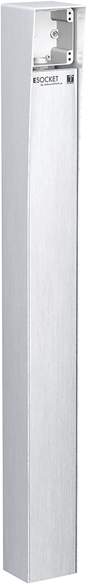 Colonna d.terreno Hager altezza 900mm 1×robusto 10×9.4×90cm accia.pregiato 2.5mm