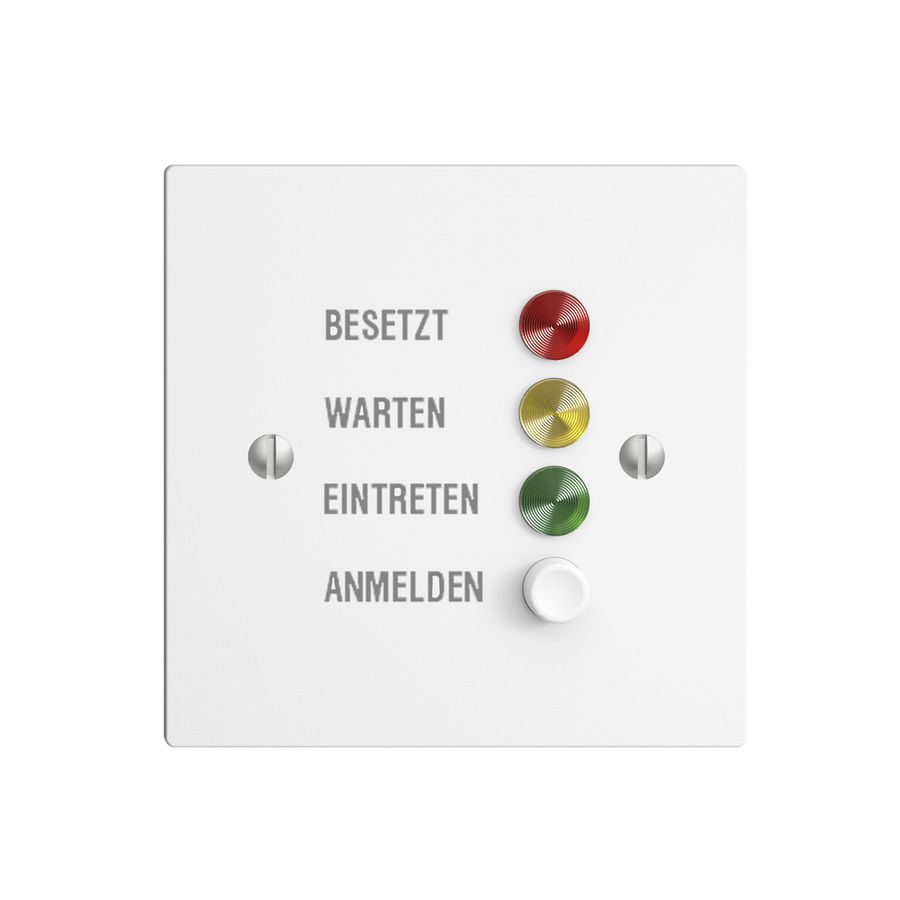 Türstation für Rufleuchte weiss deutsch, EDIZIOdue