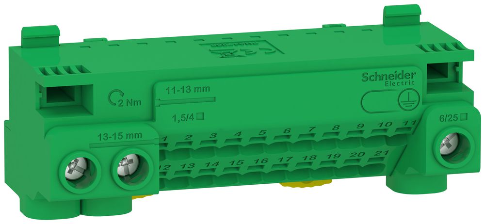 Borne de terre SE Resi9 CX/Pragma Plus pour 24 connexions