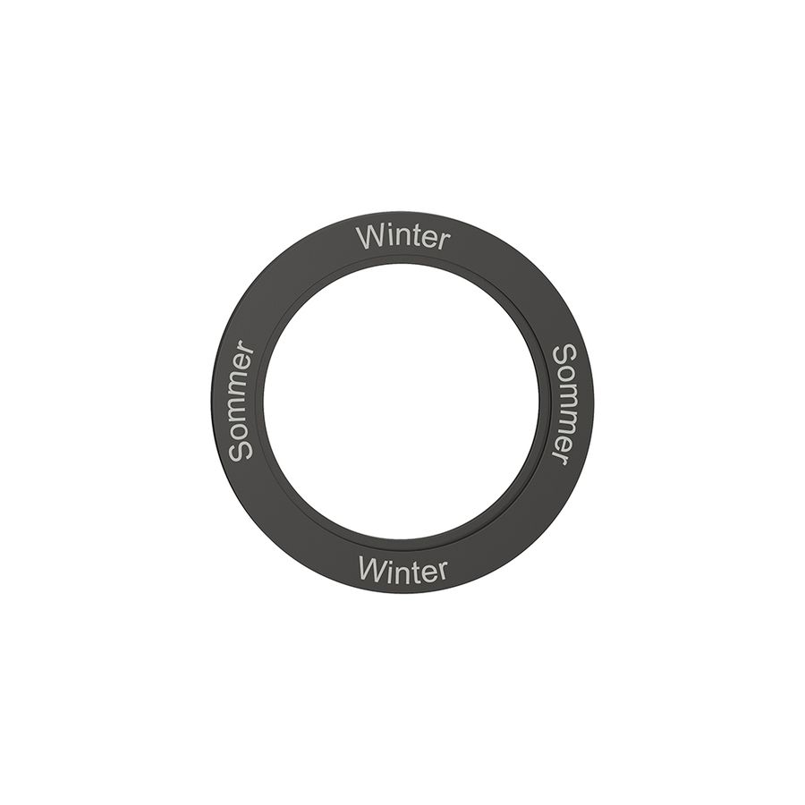 Kennscheibe NEVO, f.Drehschalter, Sommer-Winter-Sommer-Winter, schwarz