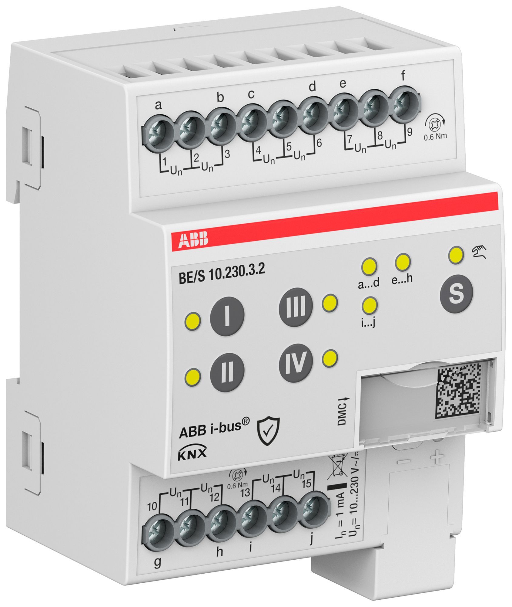 REG-Binäreingang KNX ABB BE/S10.230.3.2 10-Kanal 10…230V