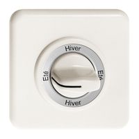 Frontset Eté-Hiver-Eté-Hiver für Drehschalter weiss FH