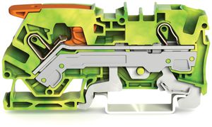 Morsetto di protezione WAGO TOPJOB-S 6mm² 2L verde/giallo serie 2106