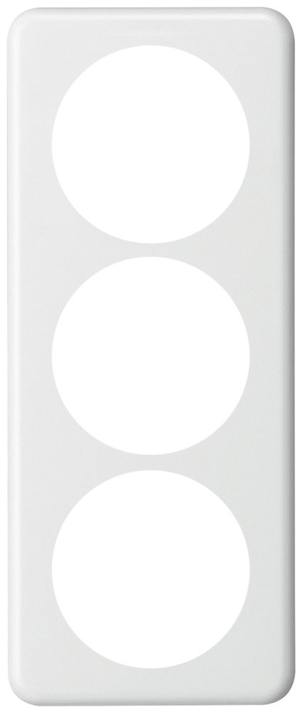 Abdeckplatte basico 3×1 3×58mm weiss