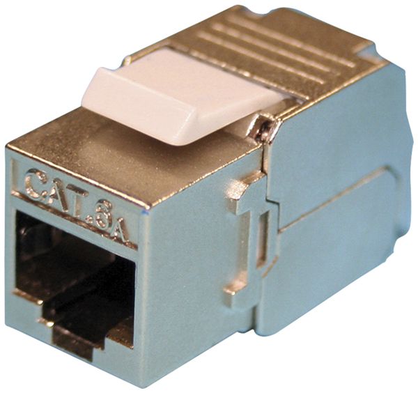 Anschlussmodul ROLINE RJ45/s Kat.6A Keystone silber
