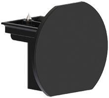 Endkappe Sylvania Lytespan ROUND 46×40mm Kunststoff schwarz