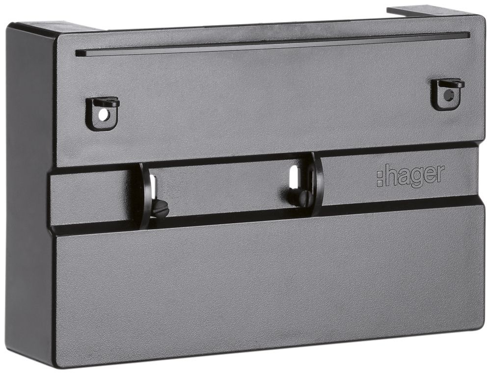 Capot Hager pour KJ30S pour borne à fiche pour compteur 63A plombable noir