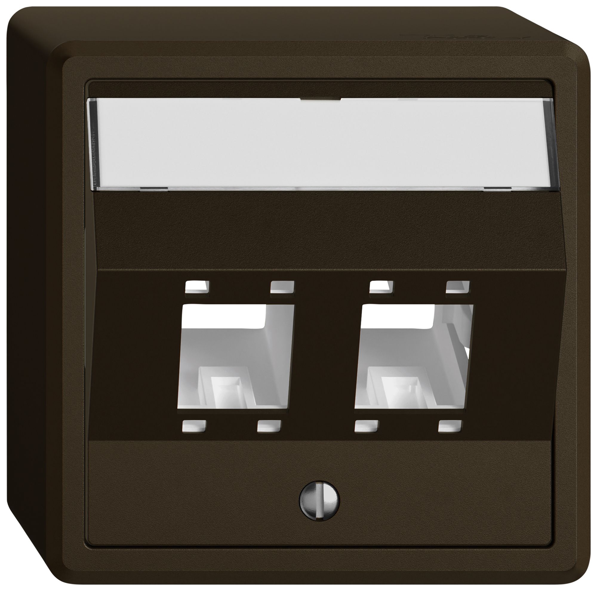 AP-Montageset EDIZIO.liv SNAPFIX® für freenet Kat.5e/6 Adapter 2× br