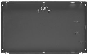 UP-Einbaugehäuse Hager schwarz WDW160 für 16" Touch-Panel