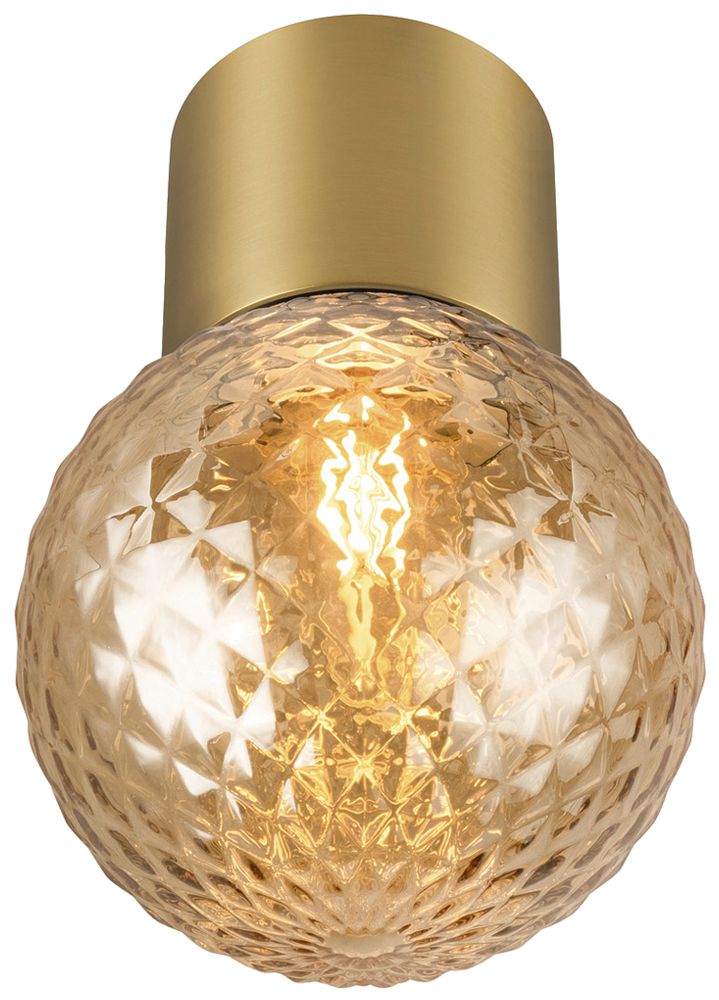 Deckenleuchte SLV VARYT E14 1×6W IP44 DIM Ø76×80mm Messing