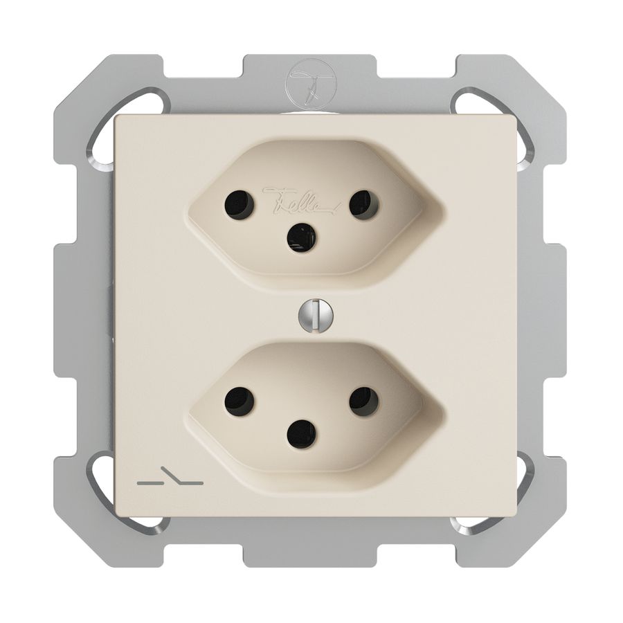 Prise ENC EDIZIOdue 2×T13 crema 1×S