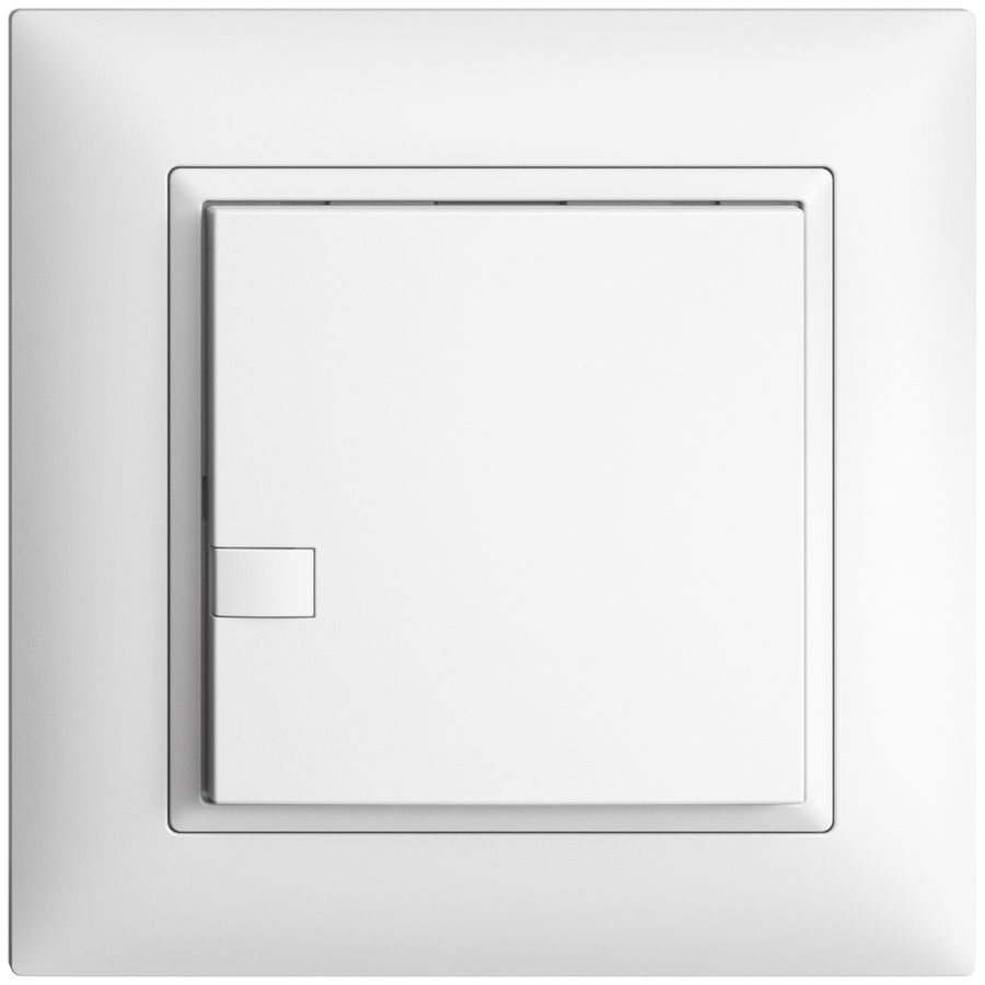 Poussoir ENC KNX 1× EDIZIOdue blanc RGB sans LED