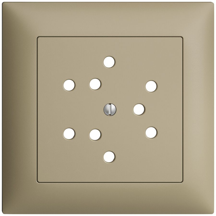 Frontset EDIZIOdue sand 88×88mm 3×T12 mit Shutter
