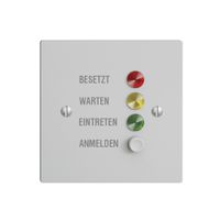 Türstation für Rufleuchte hellgrau deutsch, EDIZIOdue
