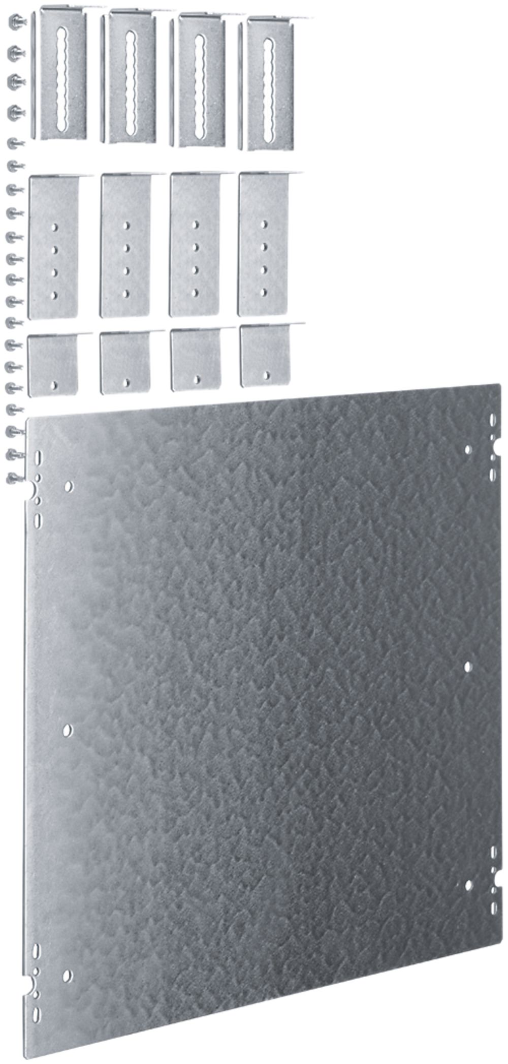 Montageplatte Hager univers N für Baustein 450×500mm mit Aufbaubügel