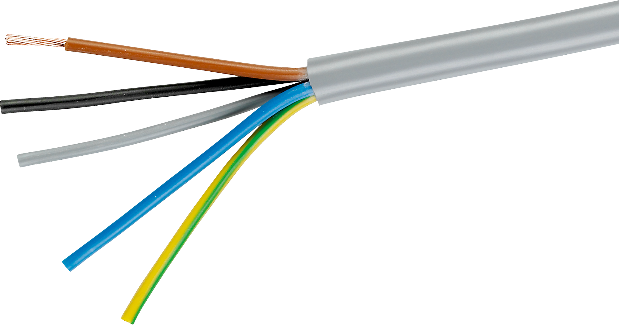 Kabel Td 3×2.5mm² LNPE hellgrau Eca