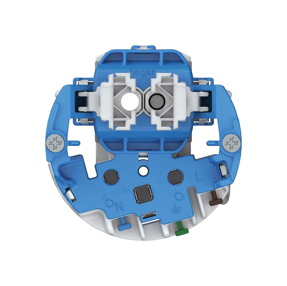 Combinazione Hager 2×tasti luminoso 2CO+T13 1P 0<1 10A 230V