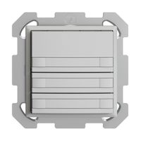 Pulsante KNX RGB INC EDUE, 250mW, s.LED, carta, 3×pulsante, C.2×T., grc