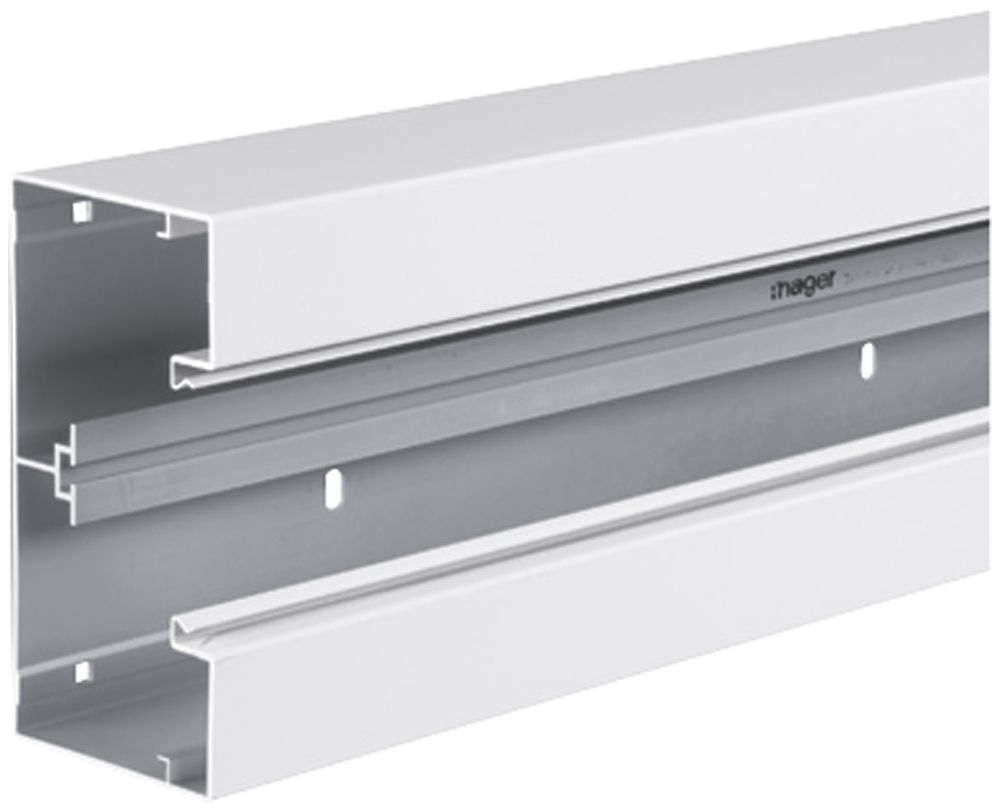 Canal d'allège tehalit BRA 170×85×2000mm aluminium blanc trafic