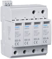Überspannungsableiter Hager SPD 4P 20kA mit FM TN-S TT Imax 40kA Up 1.5kV 4TE