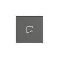 Taste 1/4 EDIZIO.liv Wiser mit SNAPFIX® mit Symbol Szene 4 dgu