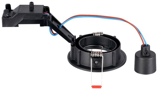 EB-Spot Sylvania Inset Trend 75 1×GU10 IP20/23 Ø83mm schwarz Indoor