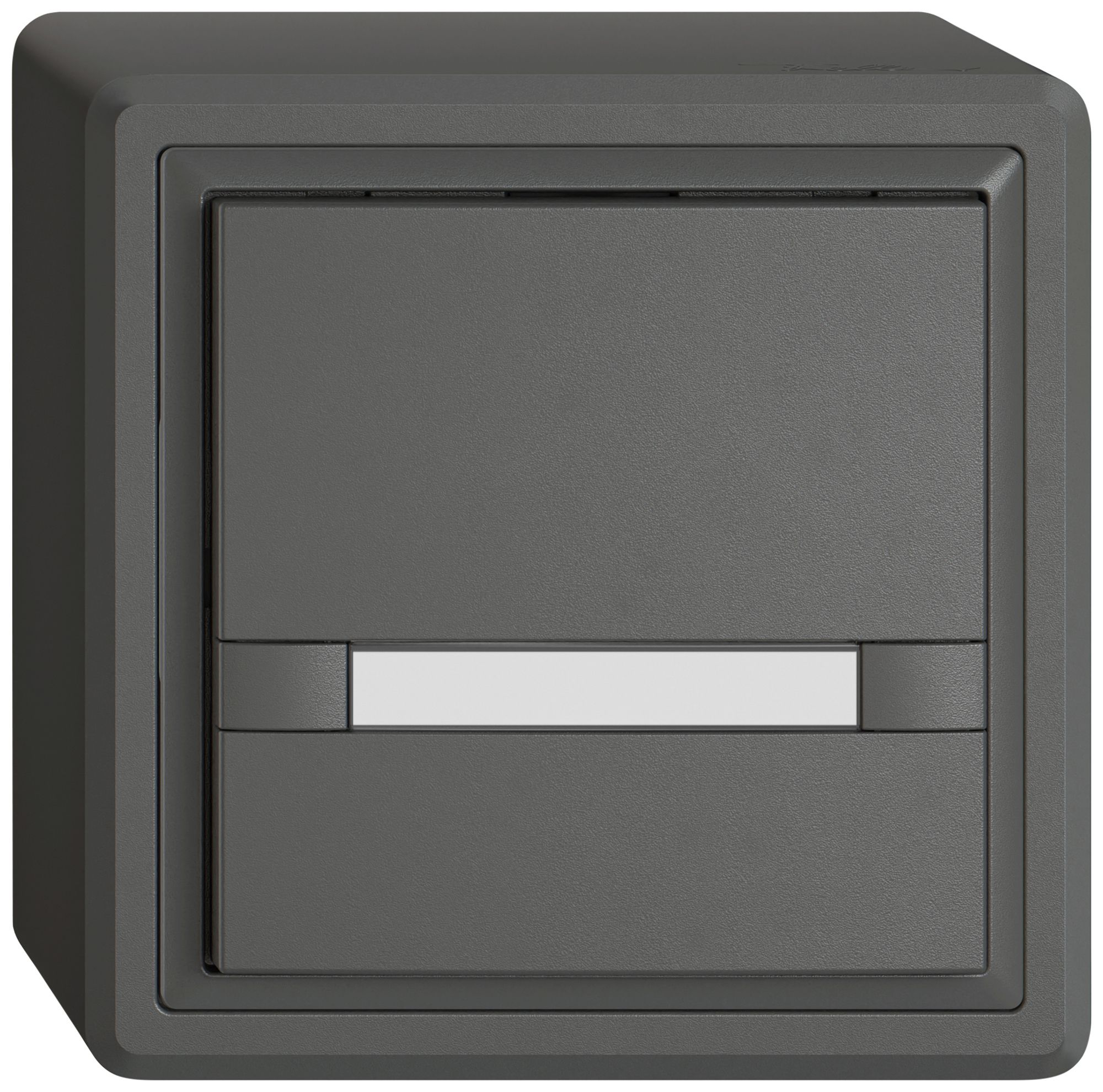 AP-Universaltaster EDIZIO.liv UNI SNAPFIX® o.LED 1× 2-Tbed.Pap.dgu