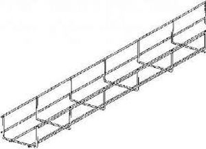 Chemin de câbles à grille 3.5mm 150×60mm galvanisé
