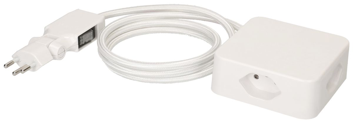 Fiche multiple MH Cube 4×T13 bc câble 2m bc