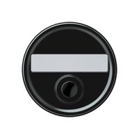 Pulsante di suoneria origin 60×60mm Ø58mm nero