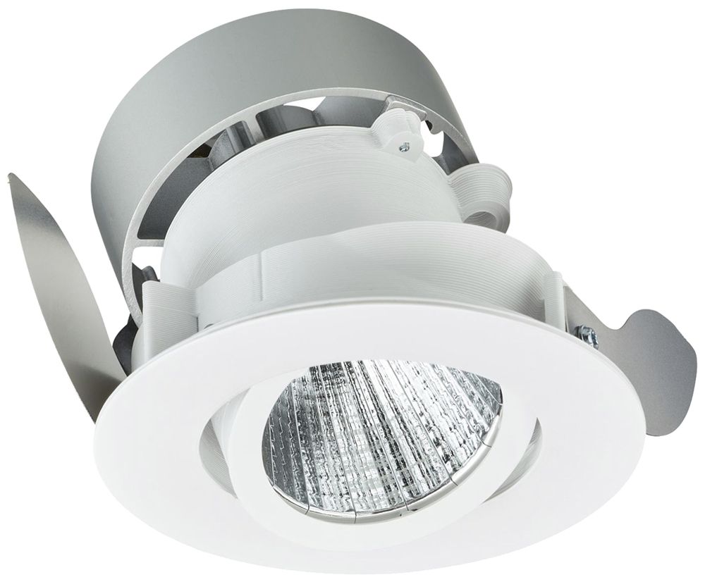 EB-LED-Spot Philips GreenSpace Evo Mini 6.6W 783lm 830 36° Ø100mm weiss