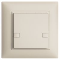UP-KNX-Taster RGB EDUE FMI, 250mW, o.LED, 1×Taste, 2×Tastenbelegung, crema
