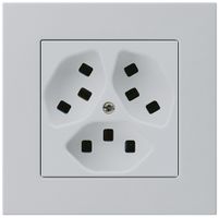 Presa INC Hager kallysto.pro 3×T23 C grigio chiaro