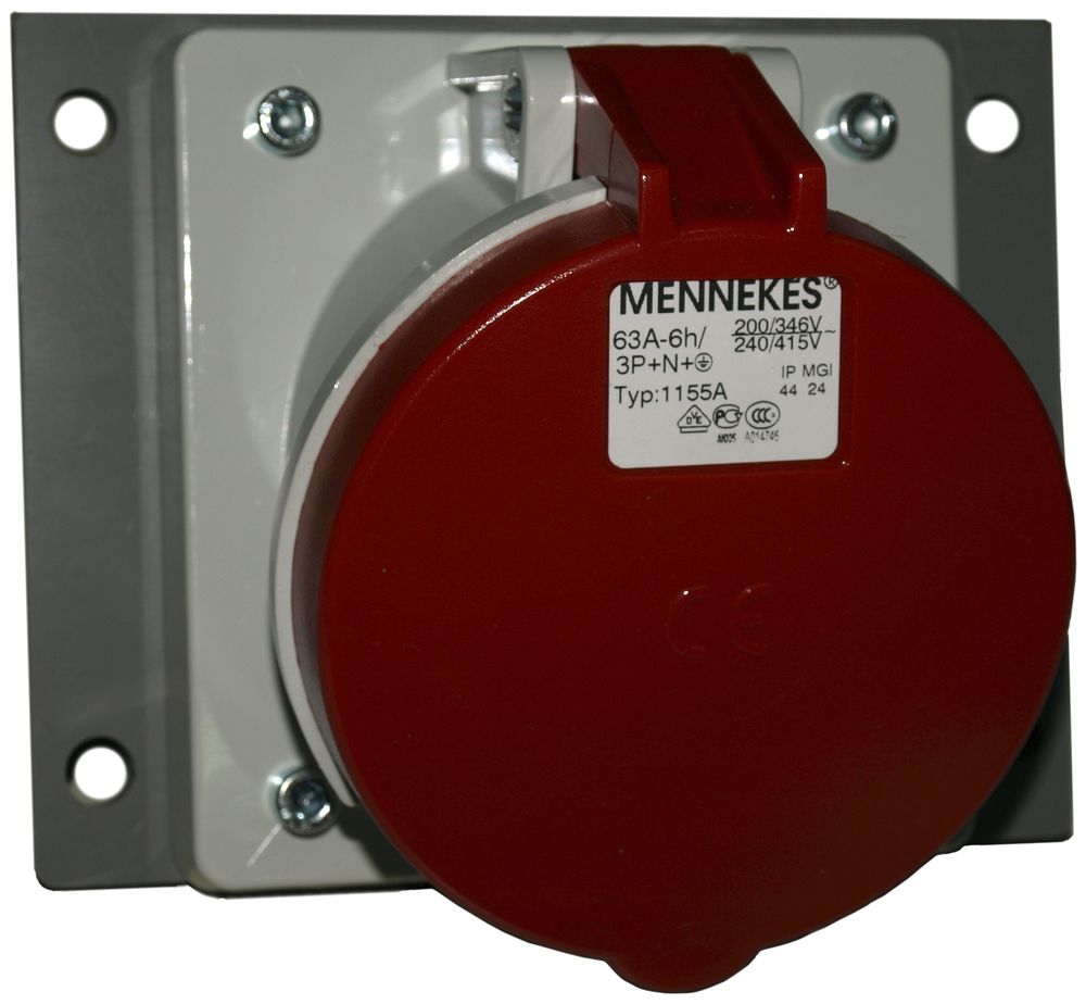 CEE-Steckdose Mennekes 6h schräg