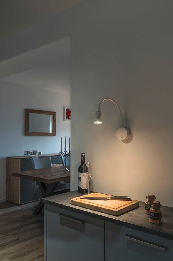 Applique SLV DIO FLEX PLATE Switch 50W GU10 Ø90mm blanc