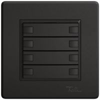 UP-KNX-Taster RGB EDIZIO.liv SNAPFIX® Temperaturfüh.o.LED 8×Taste 1-Tbed.sz