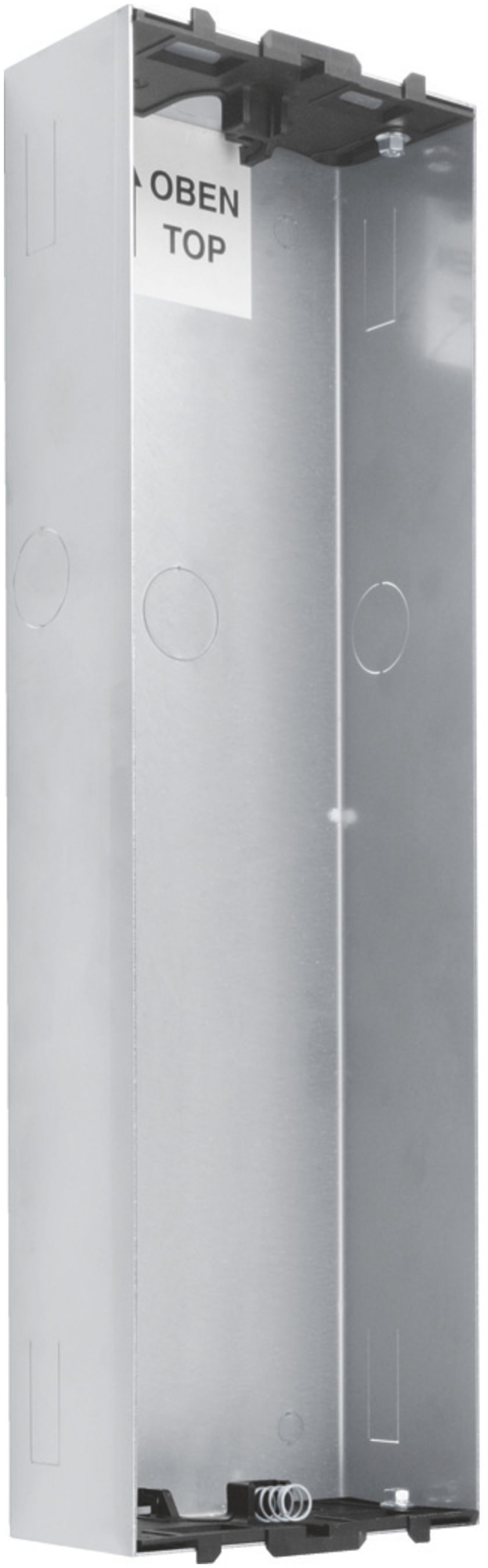 Boîtier ENC pour interphone Hager elcom.one 308×92×47mm acier fin