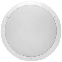 Plafoniera/lampada a muro LED ESSENTIEL 1000lm 10W HF Ø322mm antivandalo bianco