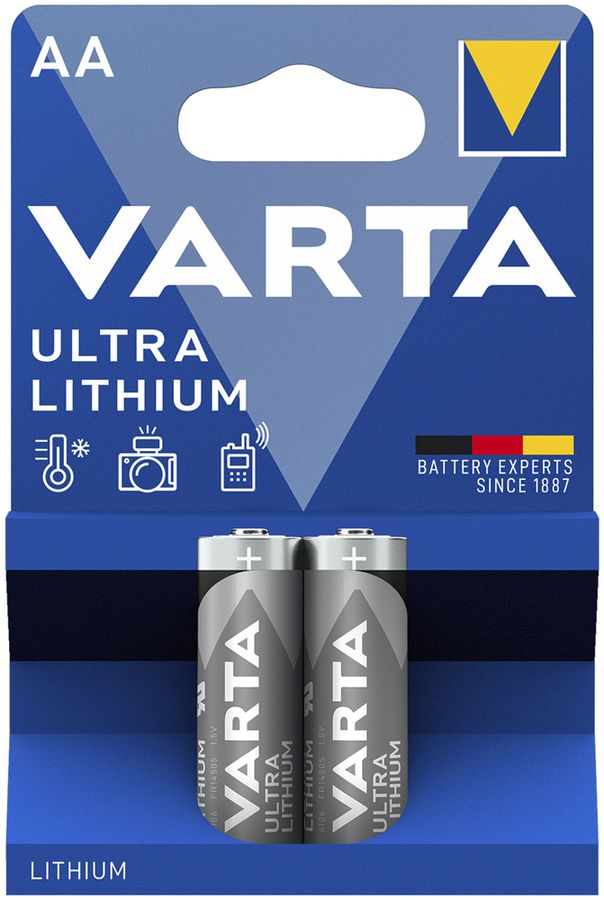 Batterie VARTA Ultra Lithium AA 1.5V Blister à 2 Stück