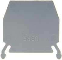 Abschlusswand DIN35 grau zu 38400