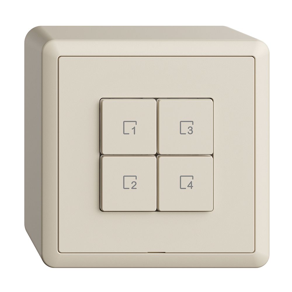 Poussoir scène AP 4 scènes/4T Edue Wiser crema