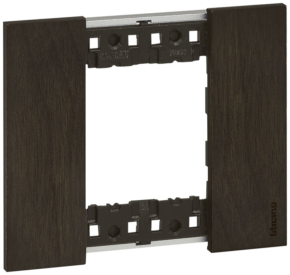 Cadre de recouvrement Living Now 2 modules 102.5×86mm walnut