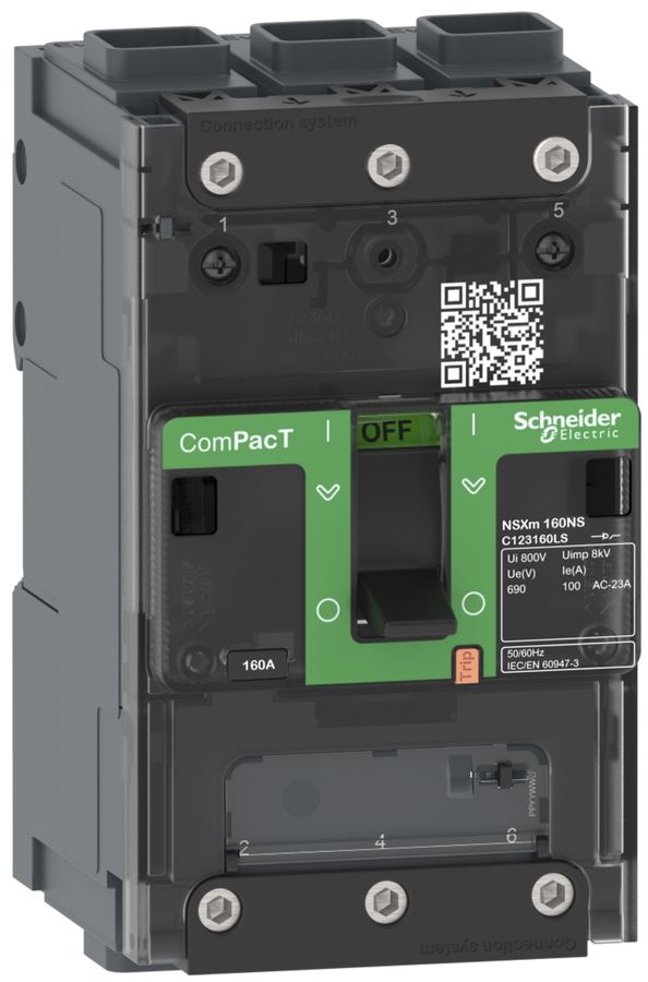 Sectionneur de charge ComPacT NSXm50NA, 3P 50A/690V, EL