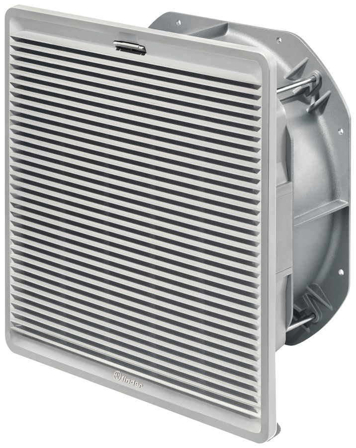 Lüfter Finder 7F.30 700m³/h 320×320×141.2mm 184…253VAC mit Filter grau