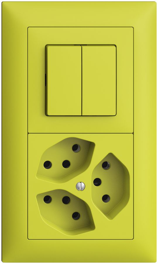 UP-Kombination EDIZIOdue 1/1P+3×T13 lemon