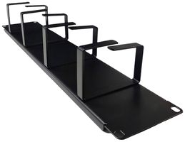 Pannello di rinvio 19" Standard-Line, 4× guida cavi 64×86mm, 2UA, la-ac, nero