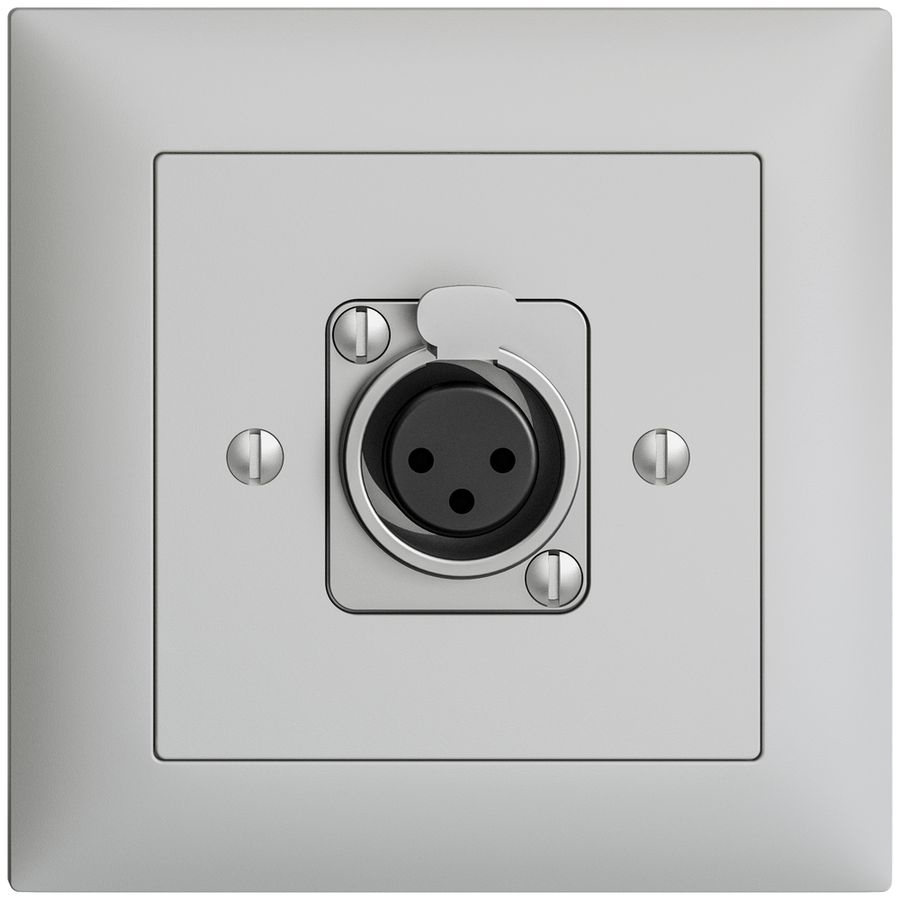 UP-Montageset EDIZIOdue XLR 3L P hellgrau