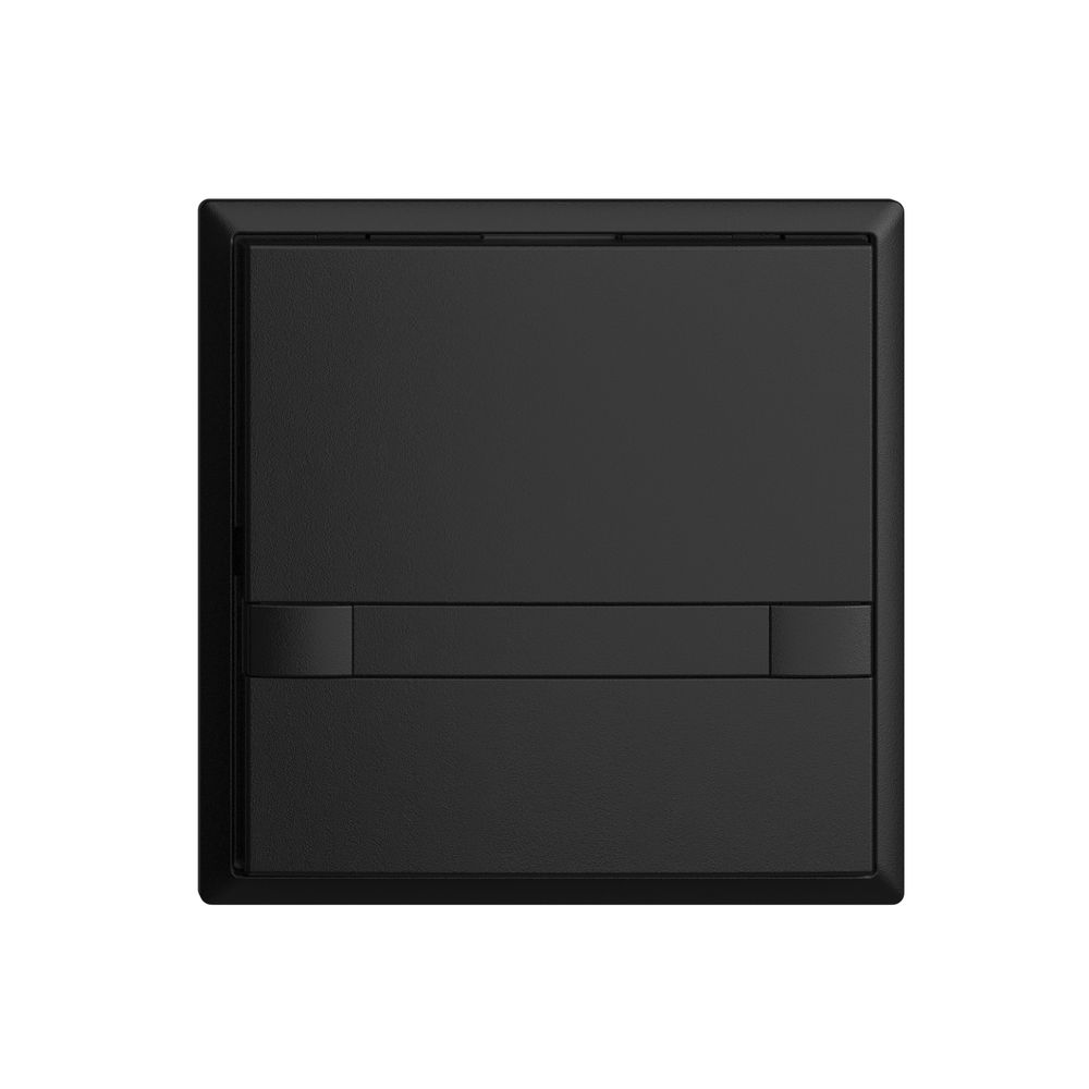 UP-Universaltaster 1×2T EDIZIOdue schwarz, mit Papier, ohne LED